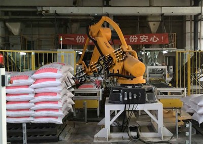 石灰粉拆垛機器人是高性價比的一款自動化機械設備