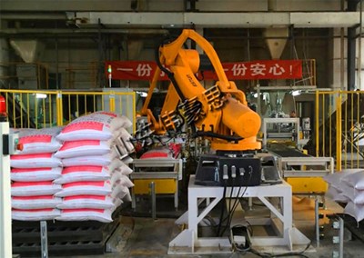 塑膠粉全自動包裝碼垛設備 智能碼垛機器人非標定制