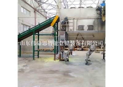 金屬鹽智能拆包投料系統(tǒng) 自動拆包設(shè)備工作現(xiàn)場