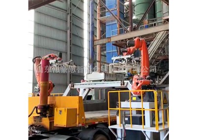 氧化鎂機(jī)械手裝車設(shè)備 全自動裝車碼垛系統(tǒng)