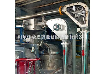 氫鈣粉管鏈上料設備 管鏈粉體輸送機現場
