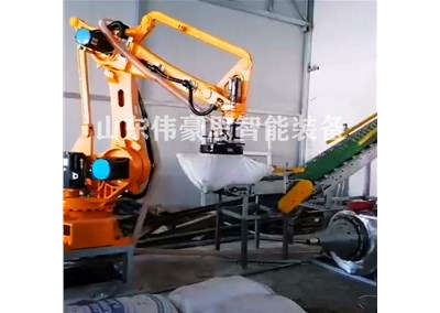 鈦白粉全自動拆垛機 拆垛機器人工作流程