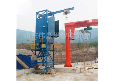 白炭黑自動噸袋拆包機 粉料噸包卸料設備現場