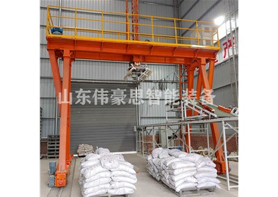 黃沙全自動(dòng)裝車設(shè)備 袋料桁架式裝車機(jī)試運(yùn)行