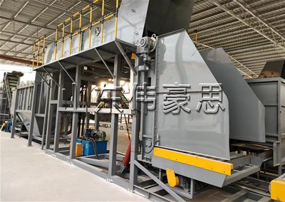 碳酸鈣翻垛式拆包機(jī) 全自動(dòng)破袋投料站流程