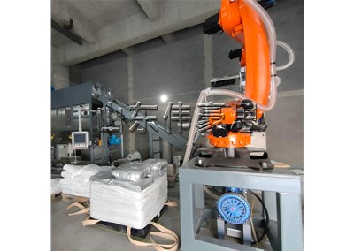 氯化鈣自動拆垛設備 拆垛機械手設備簡介