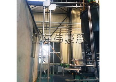 定制碳酸鈣管鏈輸送機 管鏈式輸送機客戶現場