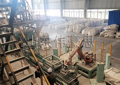 砂漿全自動包裝碼垛機 自動包裝碼垛系統方案