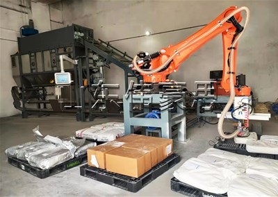 石膏粉全自動破袋機 自動拆垛拆包機器人