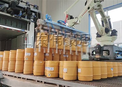 啤酒桶全自動裝車機 推進式自動裝車機案例